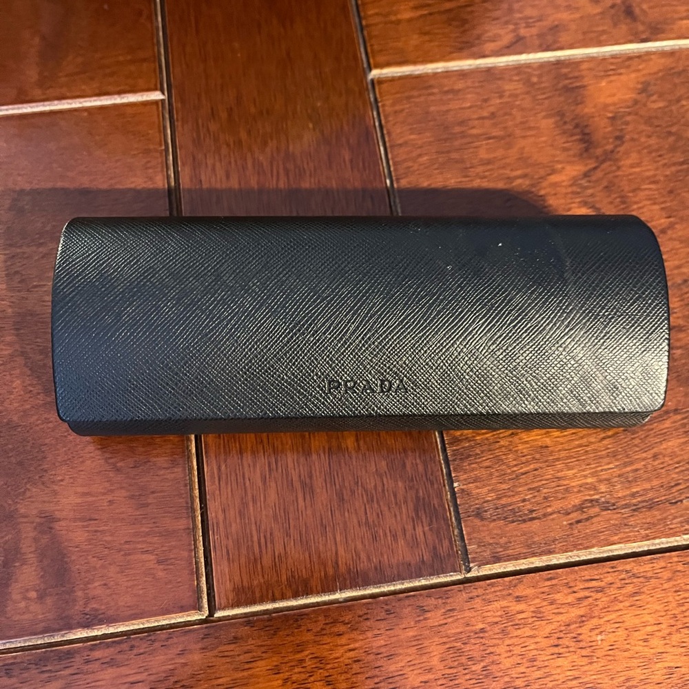 Prada Textured Black Eyewear Case